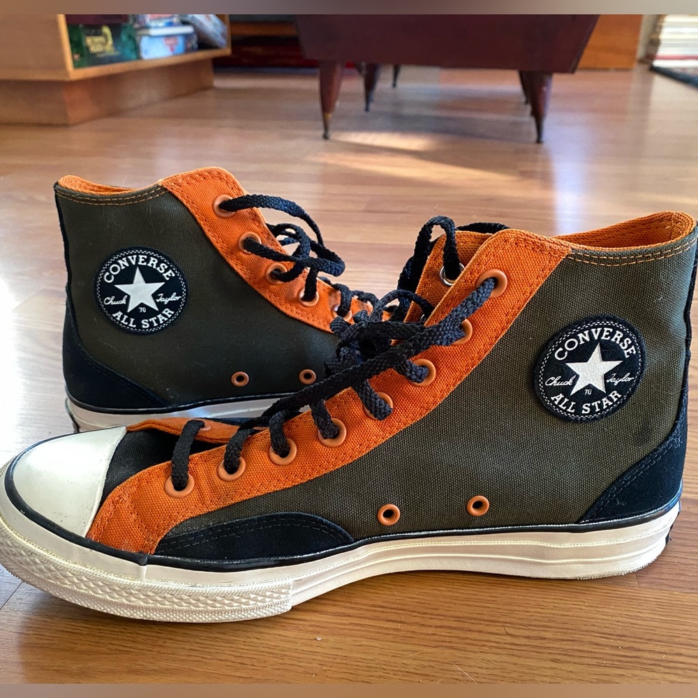 Converse Chuck 70 reimagined high court khaki fire pit.